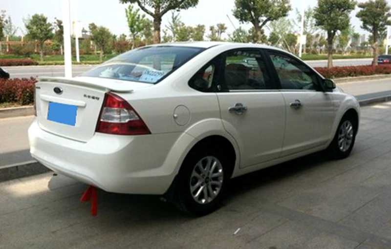 Для ford focus 2009 2010 2011 высокое качество АБС пластик украшение в виде хвостового крыла Спойлер для ford focus спойлер