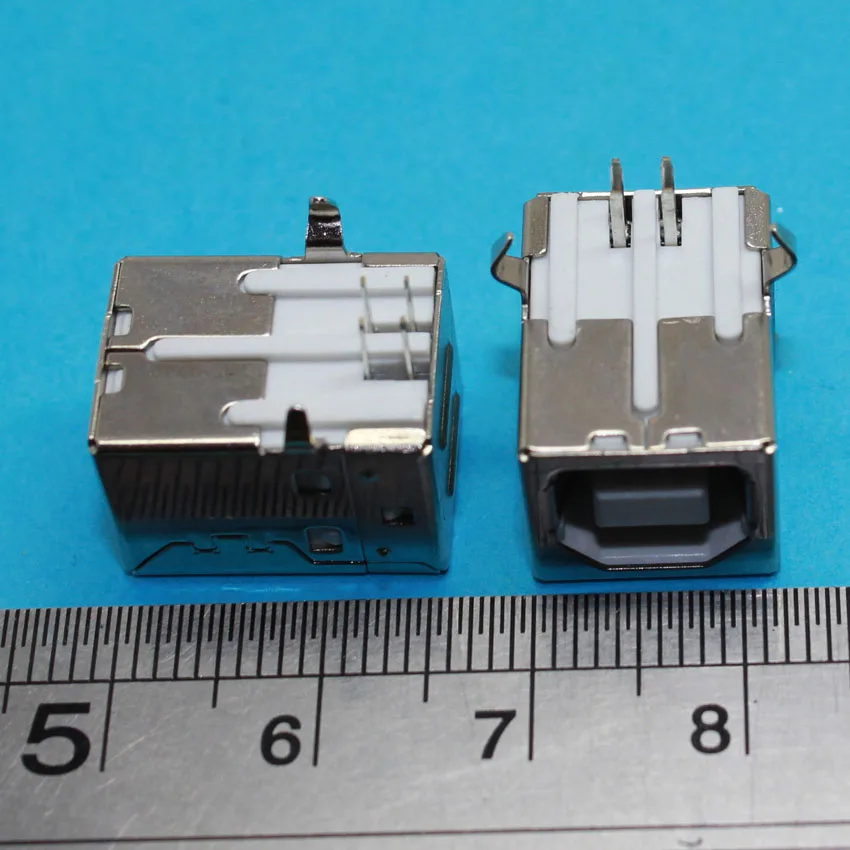 

10 pcs PCB Mount 90 Degree 4 Pin USB 2.0 Type B Female Jack Socket