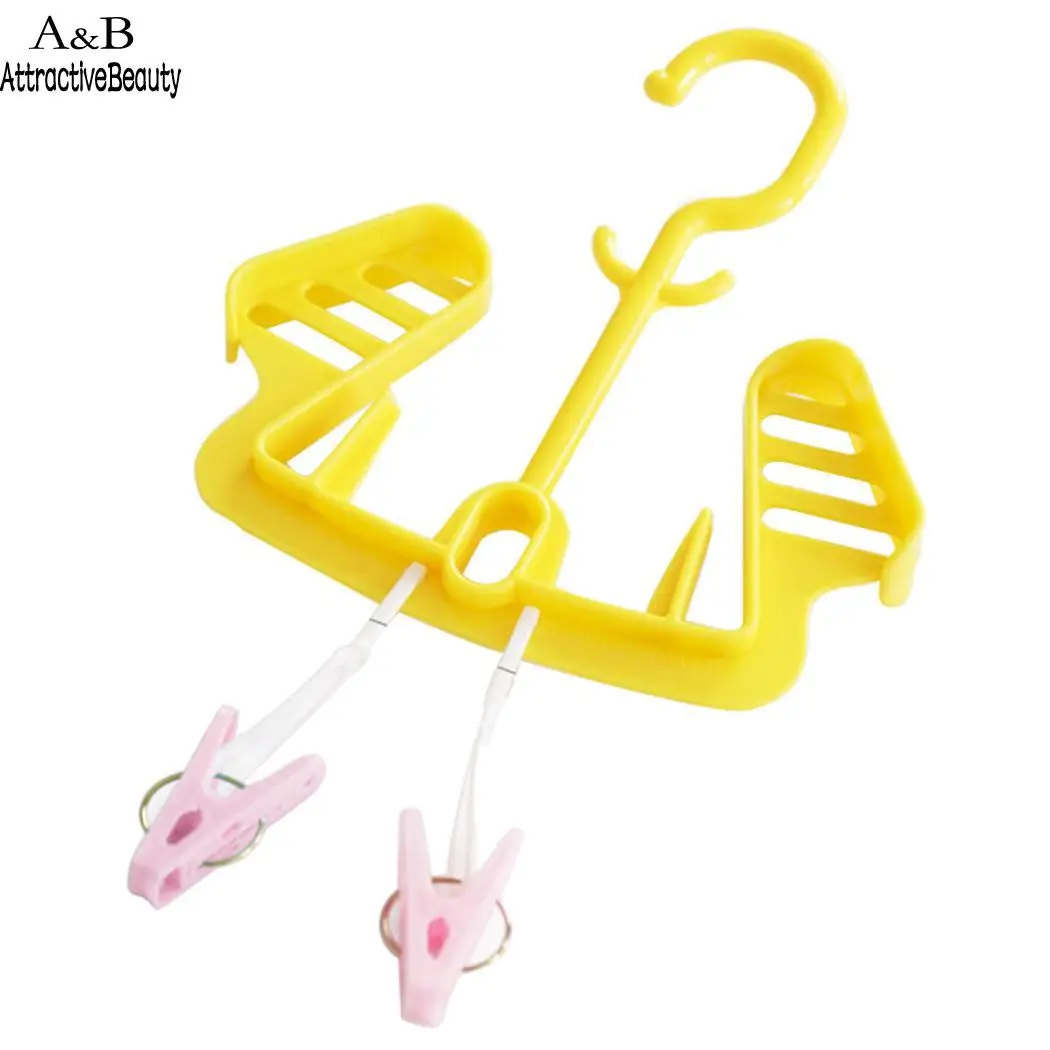 

Shoes Hanger with Clips Laundry Shoes Drying Rack Gloves Socks Hanging Holder