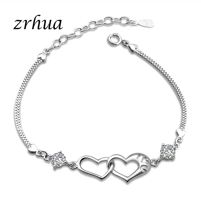 ZRHUA 2018 новый модный браслет из стерлингового серебра 925 пробы для женщин