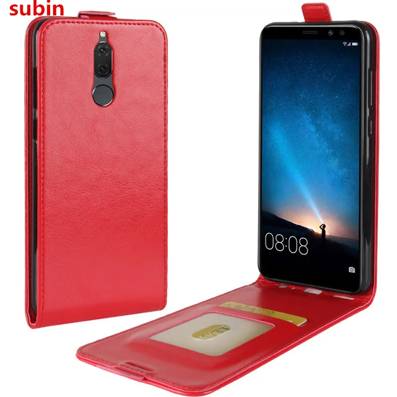 

For Huawei Honor 9i Case Retro Crazy Horse PU Leather Vertical Flip Phone Case For Huawei Honor 9i Full Coverage Cover Bag