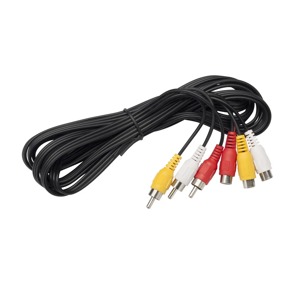 LBSC 15ft 3RCA Male to Female Extension Audio Composite Component Video