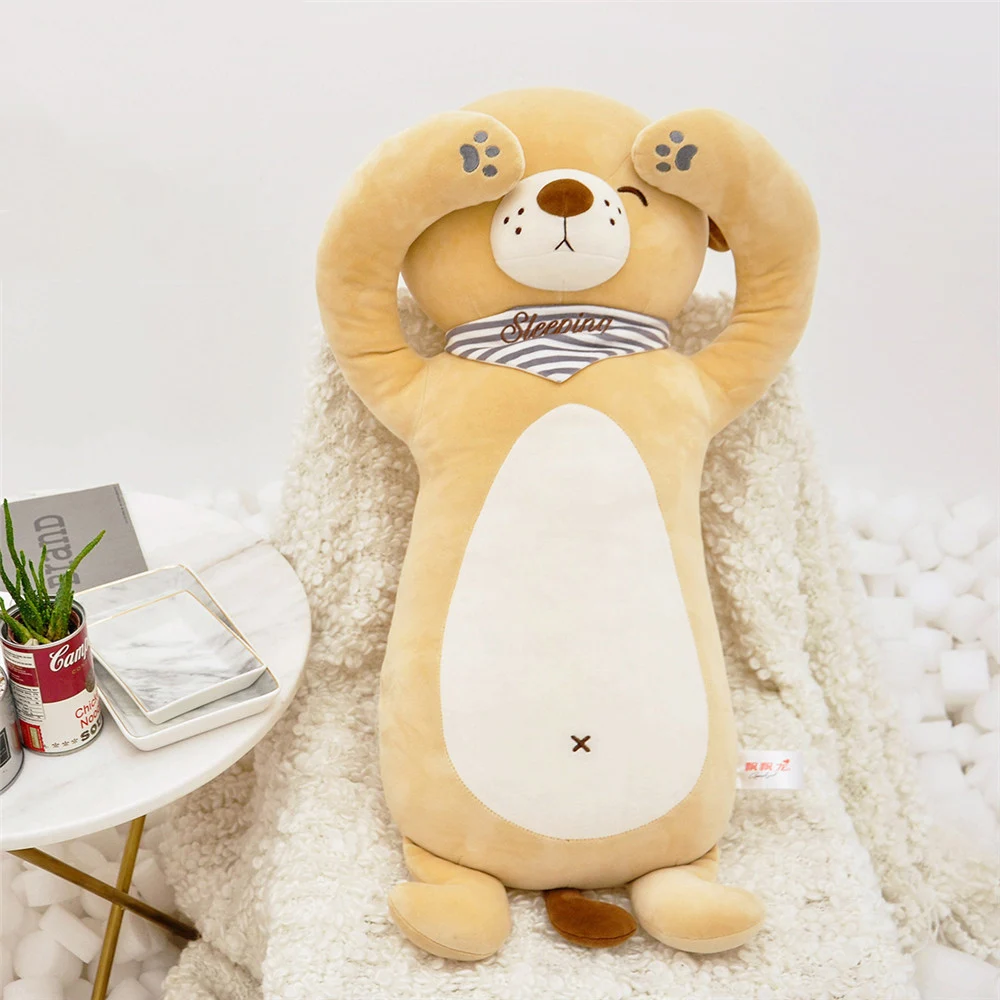 Fancytrader Cuddly Soft Animals Dog Bear Pig Bunny Pillow Doll Fluffy Stuffed Cartoon Anime Doll Gifts 70cm 28inch for Children16
