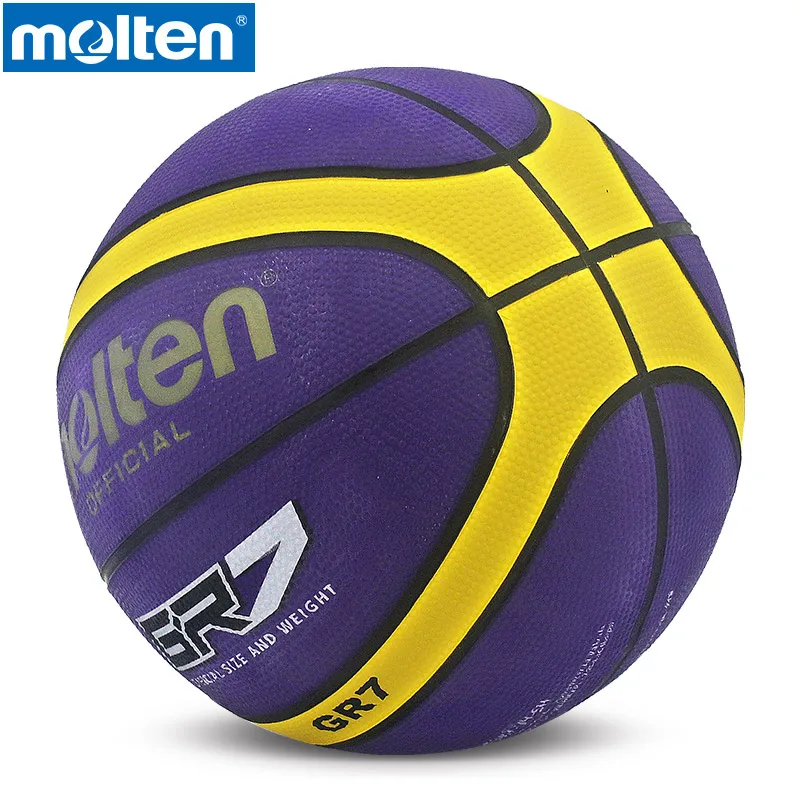 Баскетбольный мяч GR7, бренд, высокое качество, натуральный резиновый материал, Официальный Размер 7, баскетбольный мяч