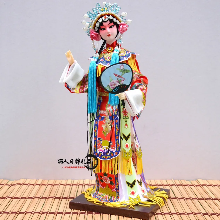 

Beijing Opera Traditional Chinese Figurine decoration Opera puppet feng shui antique home decor China Ancient Beauty Ornaments
