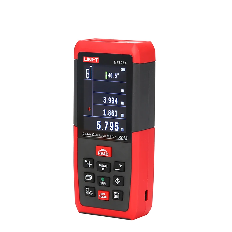 

UNI-T UT396B Laser Distance Meters 120m Laser Rangefinder 2MP Camera Lofting Test Levelling Instrument Area/Volume Range Finder