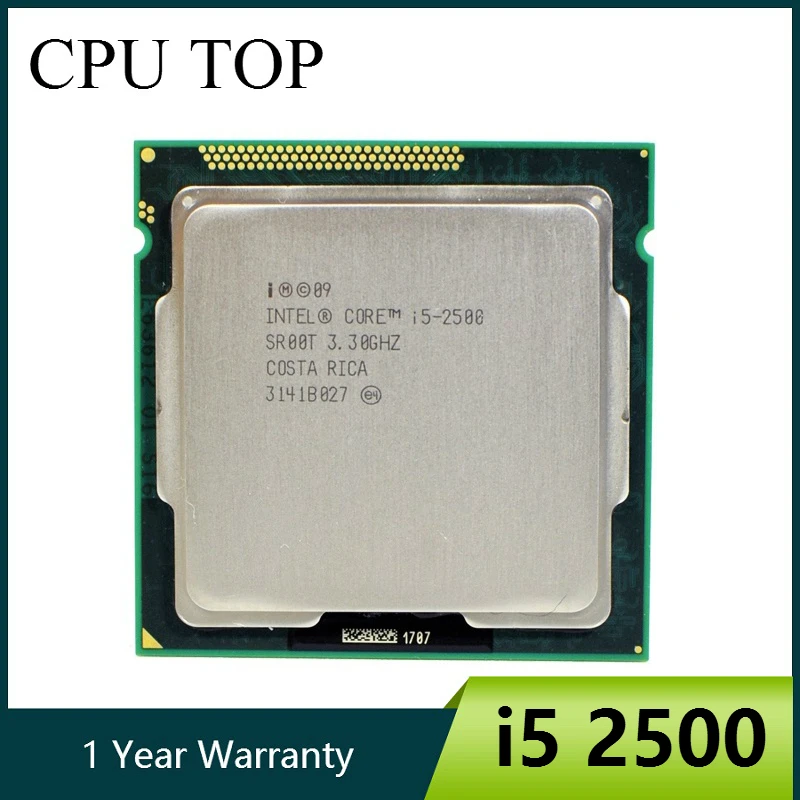 Четырехъядерный процессор Intel Core i5 2500 3,3 GHz 6M 5.0GT/s SR00T для настольных ПК