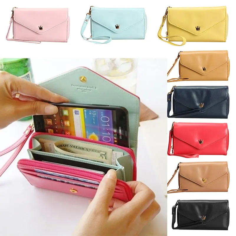  Fashion Women's Wallet Purse Case Protector Bag For Cellphone Cards Portable HB88 