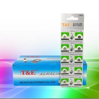 

Wholesale 20pcs/lot AG4 377A 377 LR626 Cell Coin Battery Button Battery Watch Coin Battery LR626 SR626SW AG4 1.55V Batteries