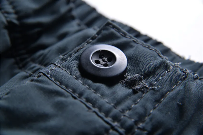 YOLAO brand Winter Double Layer Men's Cargo Pants Warm Baggy Pants Cotton Trousers For Men Male Mil
