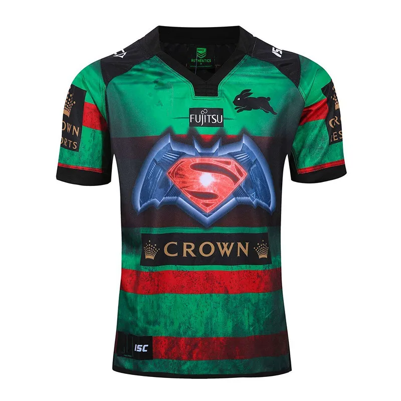 

2017 SOUTH SYDNEY RABBITOHS superman RUGBY JERSEY size S-3XL Top quality Free shipping
