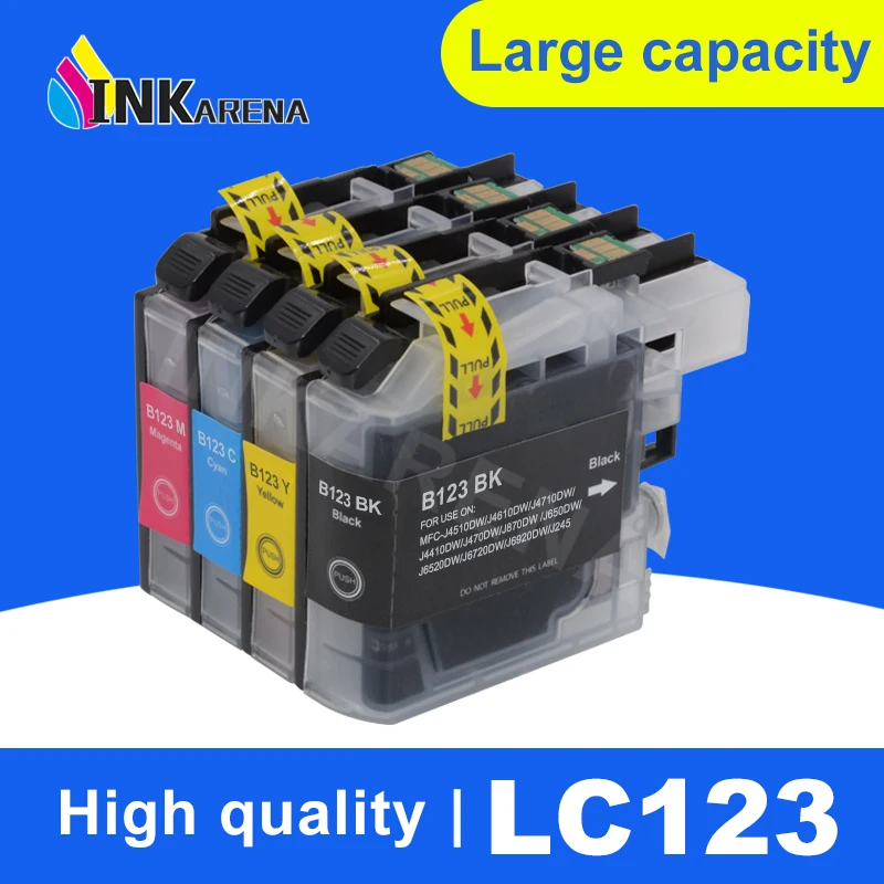 LC123 For Brother LC123 Ink Cartridge Compatible For MFC J4510DW MFC