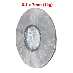 1 kg 0.1*7mm onglets de batterie plaque de nickel pour 18650 épaisseur de batterie pour 0.1mm, largeur pour 7mm 