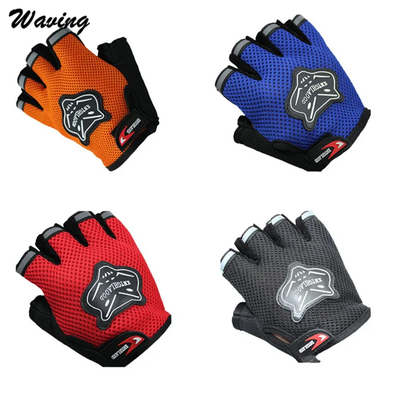 

4Colors Gloves Bicycle Gloves Anti-scratch Cycling Glove Half Finger bike Breathable Men Women Cycling Gloves ciclismo #4 HS