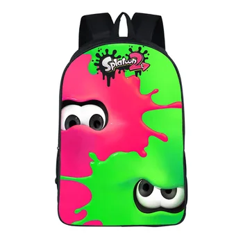 

School Bags Large Capacity PC Game Splatoon 2 Printing School Laptop Backpack for Girls Boys Junior Rucksack Mochila Bagpack