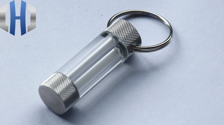 Кольцо для ключей с Тритиевой трубкой, двойное кольцо для ключей с Тритиевой трубкой, самоосвещающаяся флуоресцентная палочка, светильник, EDC