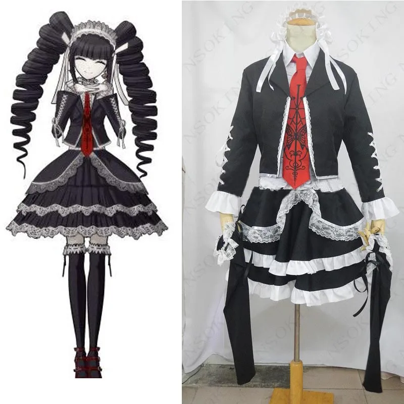 Аниме данганронпа Celestia Ludenberg Косплей Костюм