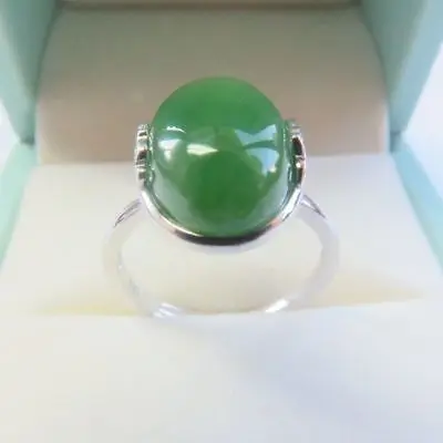 

Certified 925 Sterling Silver with Natural 15x12mm Jasper Ring Size 4-10 #8