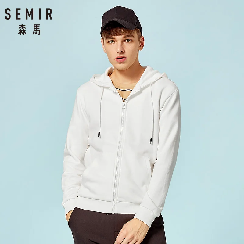 SEMIR, Осенний свитшот, спортивная одежда, худи, Мужская толстовка, кардиган, мужская повседневная тонкая толстовка на молнии, мужская Толстовка