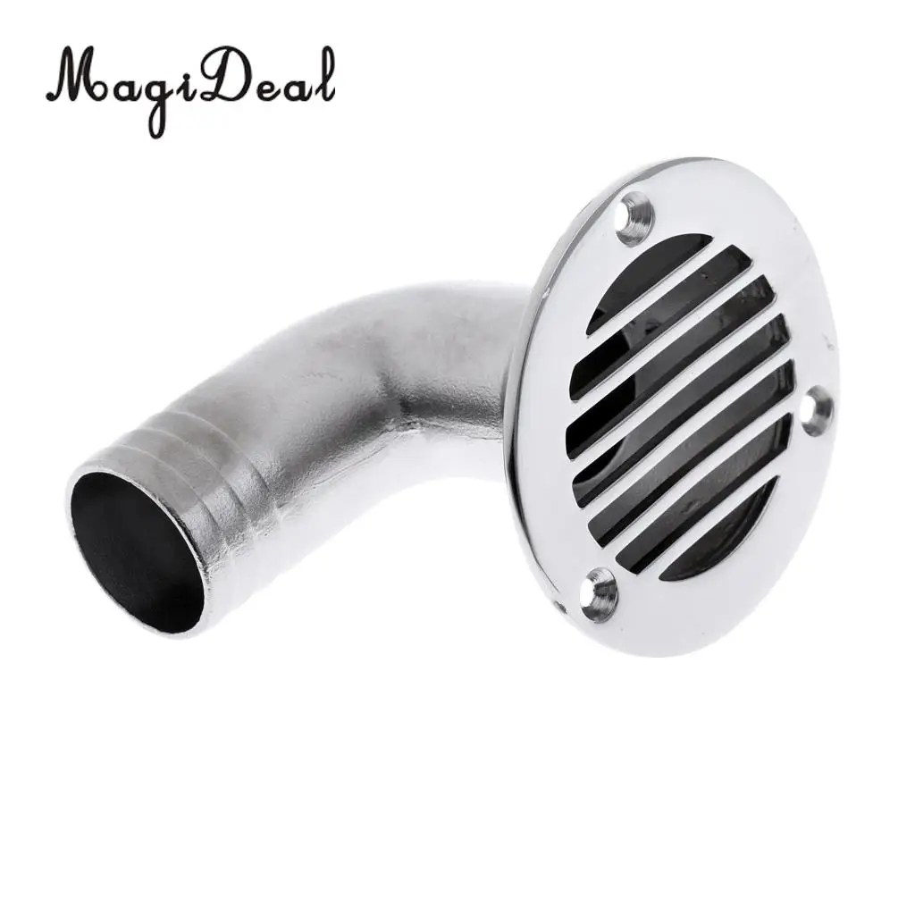 MagiDeal Marine 316 Stainless Steel Boat Deck Drain Scupper 90 Degree For Yacht Flatable Fishing Boat Replacement Accessories