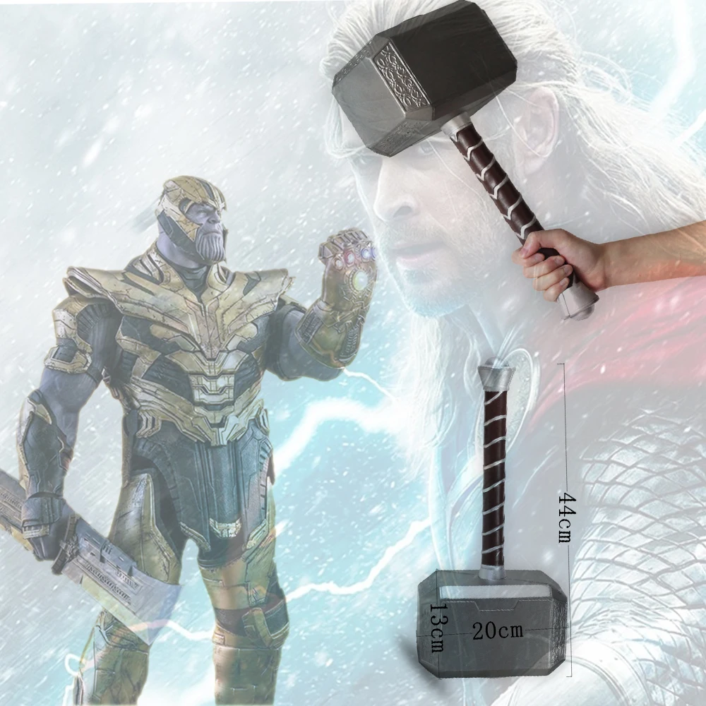 

New Avengers 4 Thor's Hammer Cosplay 1:1 44cm Hammer thanos Avengers Captain America Hammer cosplay prop Thor Thunder arms props