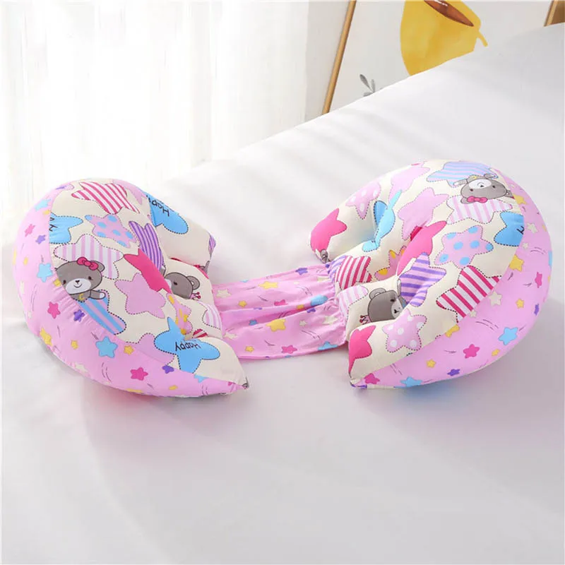 Printed Pregnant Women Pillow Bolster Belly Support Side Sleepers Pillow Pregnancy Pillow Protect Waist Sleep Pillow