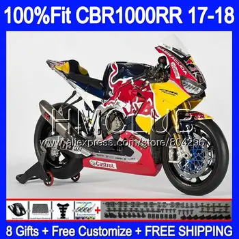 

Injection Body+Tank For HONDA CBR-1000 CBR1000RR 17 18 115HM.13 CBR1000 RR CBR 1000 RR Yellow red CBR 1000RR 2017 2018 Fairing