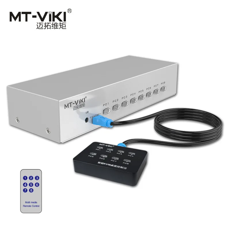 

MT-15-8DH VGA video switch sharing device 8 hosts 1 display remote control desktop control 15-8DH