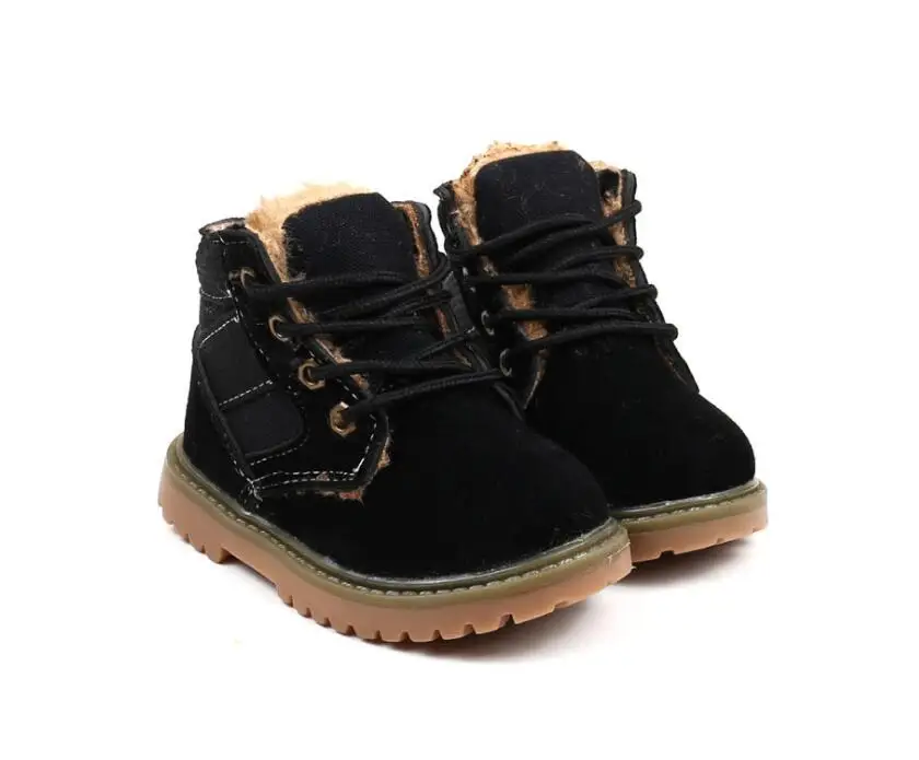 Plush children cotton snow boots-18