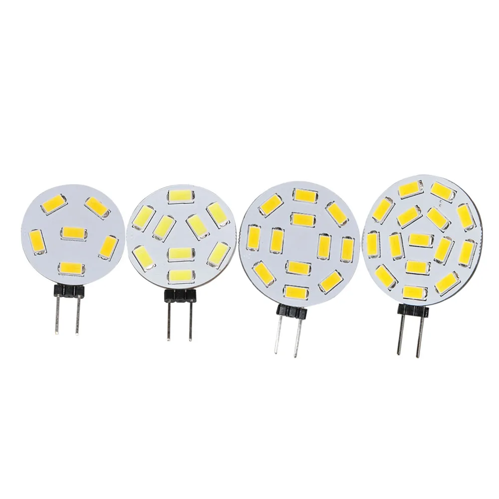 

JYL 1pcs G4 Reading RV Light 6 9 12 15 SMD 5630 LED White 1.7W 0.9W 2W Warm White Bulb Lamp 10-30V AC DC