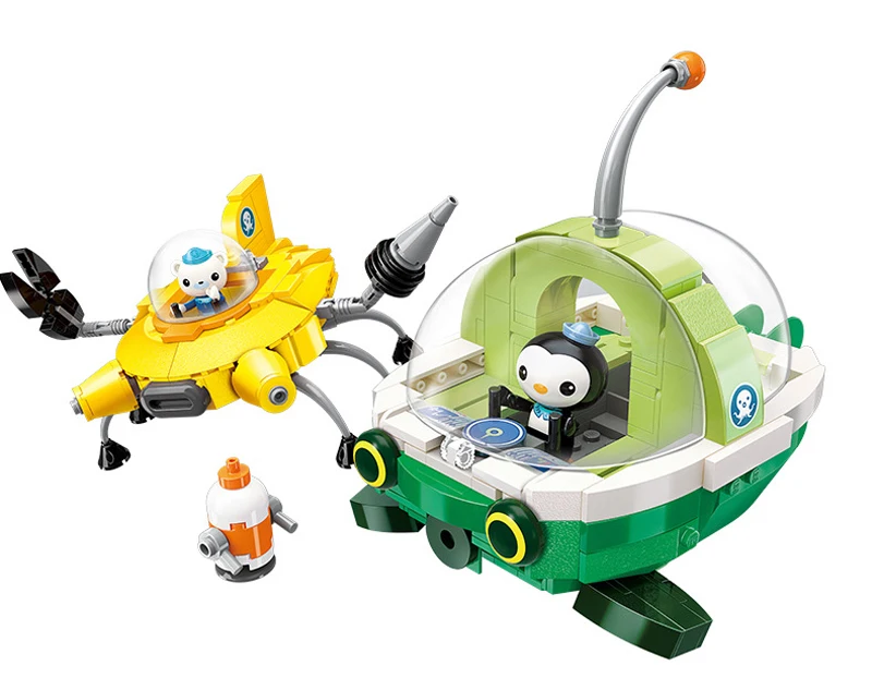 Octonauts строительный блок октопод Gup подводная лодка октябрь-Pod с GUP-C GUP-E GUP-D GUP-K GUP-I в стиле лего кирпичные игрушки Детский подарок