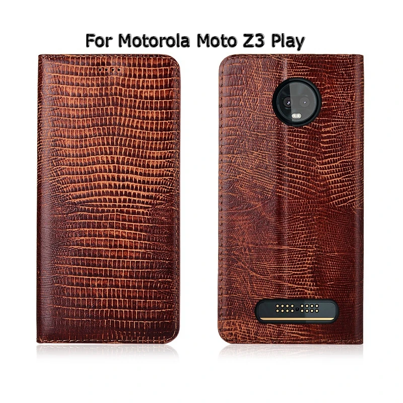 Чехол для телефона Motorola Moto Z Z2 Z3 Play чехол книжка с текстурой ящерицы Магнитный