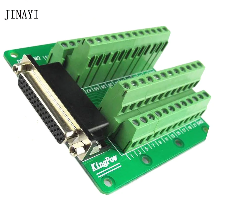 DB25 D-SUB Male Adapter RS232 to Terminal Signal Module Breakout Board TS