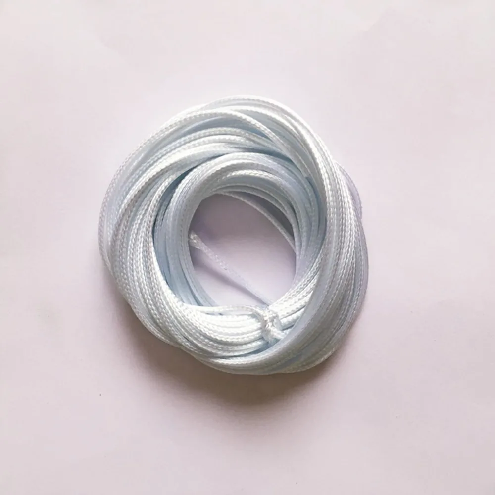 10m Waxed Nylon Thread Cotton Cord String Fit Weave Jewelry 1.5mm White