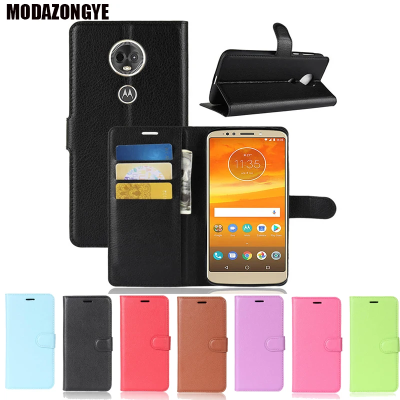 Чехол-книжка для Lenovo Motorola Moto E5 Plus из искусственной кожи | Мобильные телефоны и