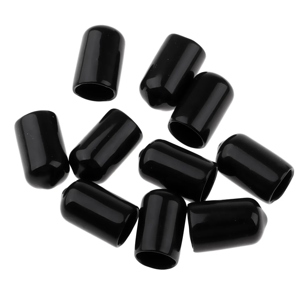 10pcs 12/13/14mm Rubber Pool Cue Tip Protector Ferrule Slip-on Head Cover Indoor Club Pub Family Game Snooker Billiard Accessory