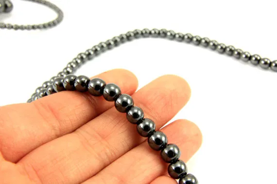 Hematite Beads, 50pcs Shamballa Beads, 4mm 6mm 8mm 10mm Round Hematite Bead, Genuine Loose Gemstone, Semiprecious Round Stone, Hematite Beadz
