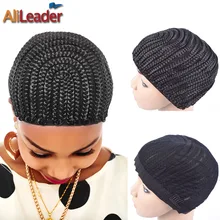 AliLeader – grand bonnet de perruque en Crochet, facile à coudre, en Cornrow, pour la fabrication de perruques, extensible, 52-66Cm, Super élastique, noir