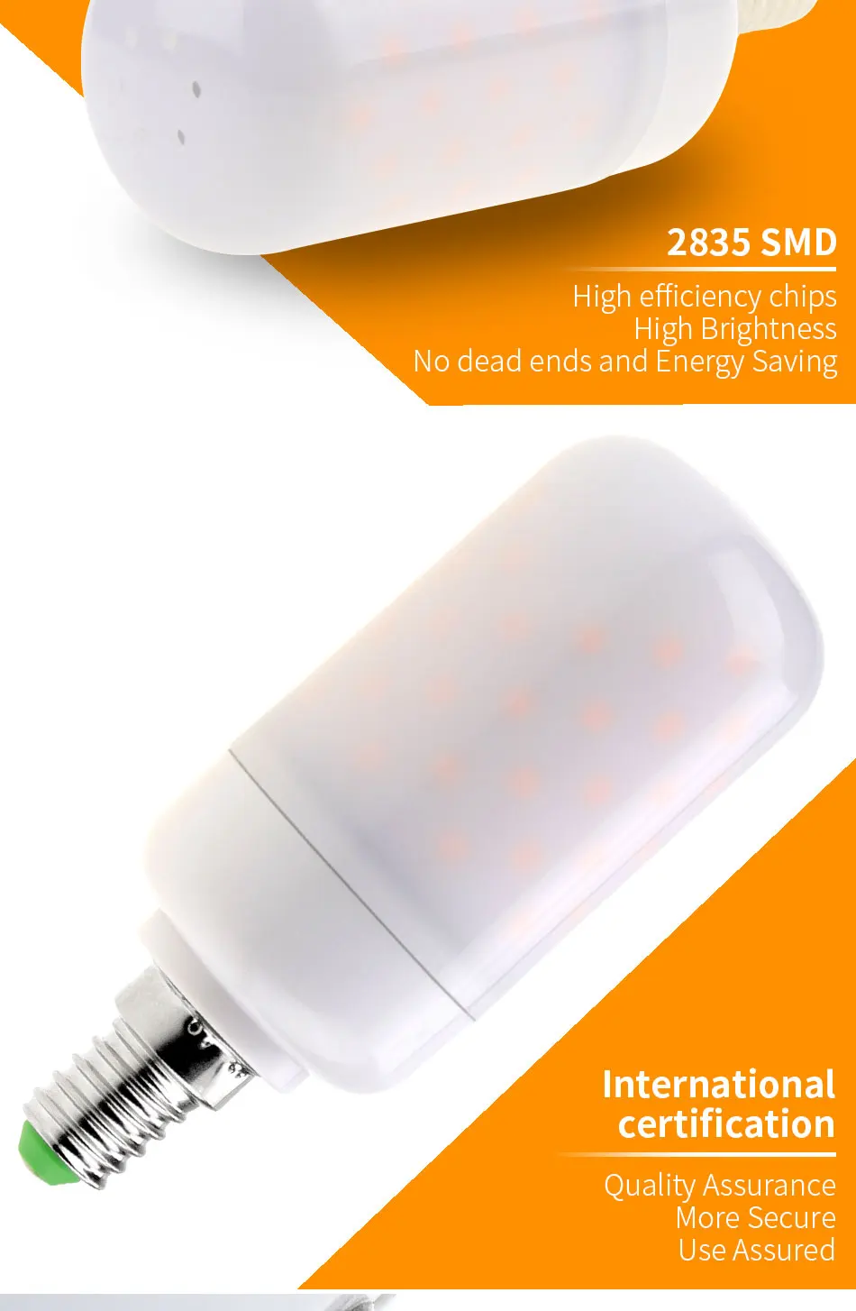 Год Led 220V E27 пламенная лампа E14 Led эффект пламени Светильник лампы имитация реального огонь 3W 5W E26 рождественские светодиодные украшения дома