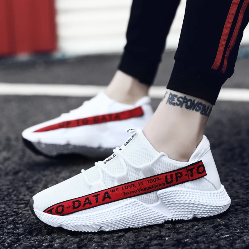 2019 Breathable Light Men Summer Mesh Shoes New Fashion Man Lace-up Casual Sneakers Walking Size 39-44 | Обувь