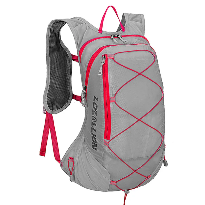 15л велосипедный рюкзак, рюкзак, дорожная сумка, рюкзак для езды, Рюкзак Для Езды, bolsa de deporte mochila molle 522 - Цвет: grey with red
