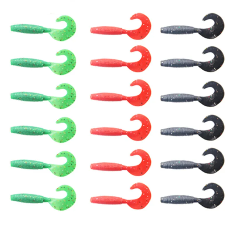 Fishing Lure Kit 35pcs soft lure worm curly tail Jig lead Head Hooks Crank hook carp fishing tackle Accessories pesca