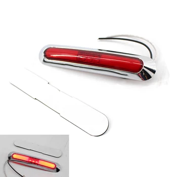 

Red 21SMD LED Truck Trailer Side Marker Clearance Tail Light with Chrome Bezel