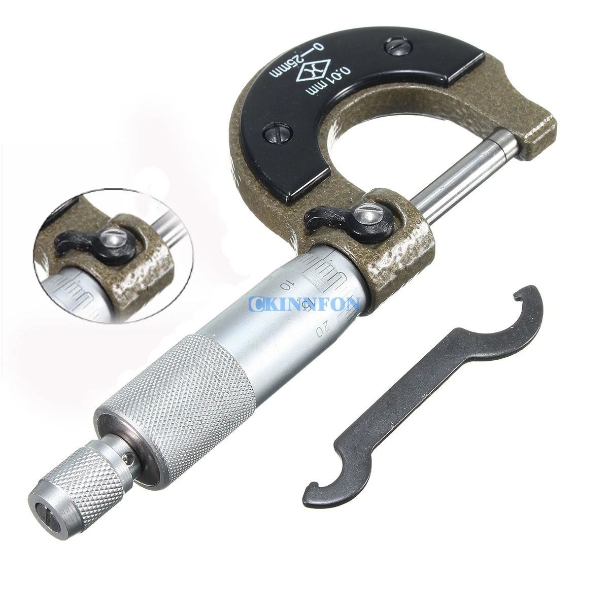 DHL 20PCS High Precision 0 25mm Outside External Metric Gauge Scale