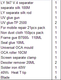  Full Set LCD Separator Machines for Mobile Glass Reparation Refurbishment Mahcines
