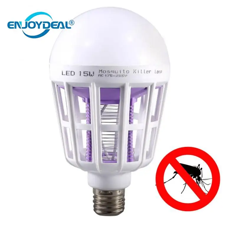 Electronic Mosquito Killer bulb Night Light E27 LED Bulb 15W Repellent