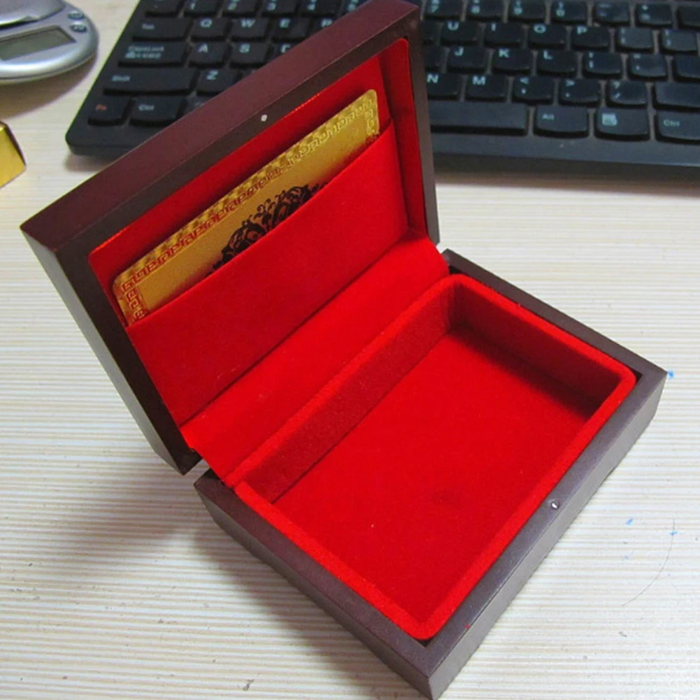

Party Storage Case Playing Cards Box Gift High End Wooden Container Packing Poker Durable Vintage Holder Organizer Handmade