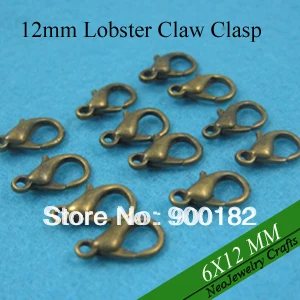

12mm Antique Brass Lobster Clasp Good Quality