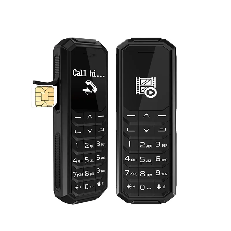 Mosmink KK2 MINI 2G GSM мобильный телефон 0 66 дюймов Bluetooth V3.0 дозвон беспроводные наушники