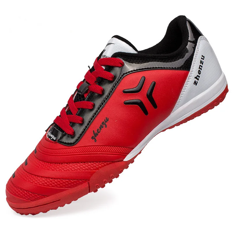 Zhenzu бутсы футбольные для футзала Для мужчин Дети Футбол Сапоги и ботинки для девочек Superfly Крытый Футбол бутсы Обувь Спортивная обувь - Цвет: Красный